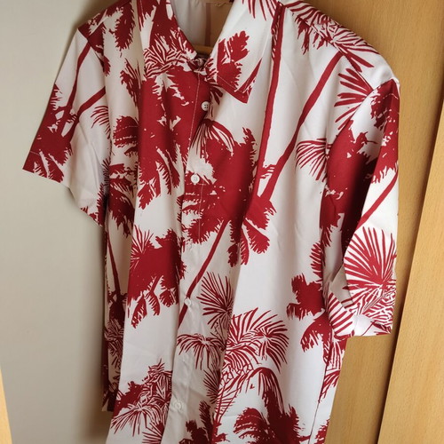 Men's summer shirt size M, new, red by A-Style