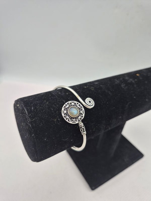 Labradorite Crystal Bracelet silver plated new