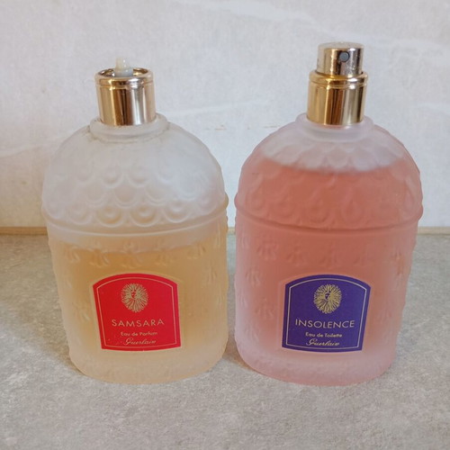 Guerlain Samsara EDP 100ml and Insolence EDT 100ml set like new, discontinued