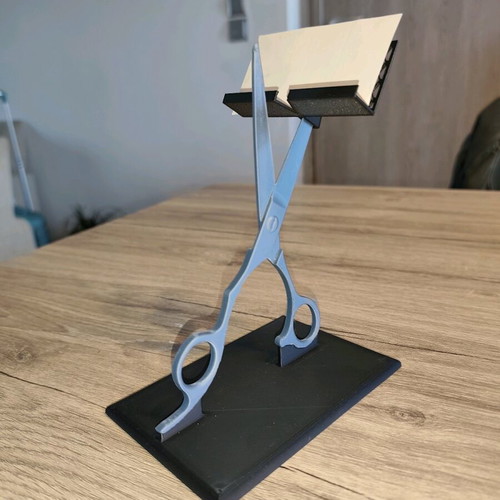 Business card holder shaped like scissors new