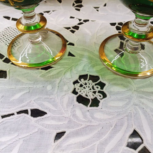 Bohemia champagne glasses like new, set of two