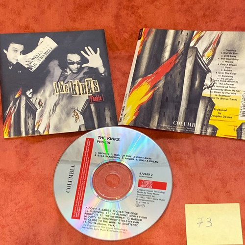 The Kinks Phobia CD like new without jewel box