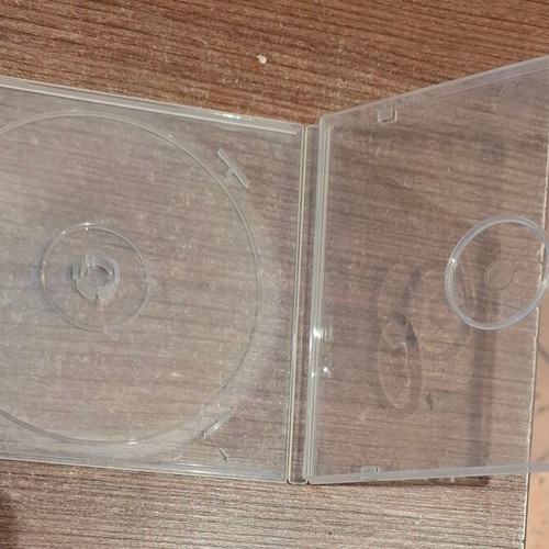 CD-DVD cases used, transparent and black, pack of 100