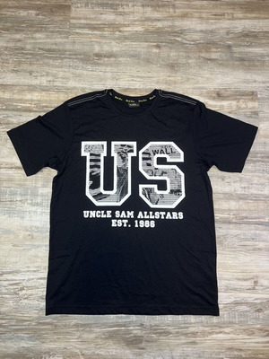 Uncle Sam Allstars T-Shirt Black US Logo Size L like new