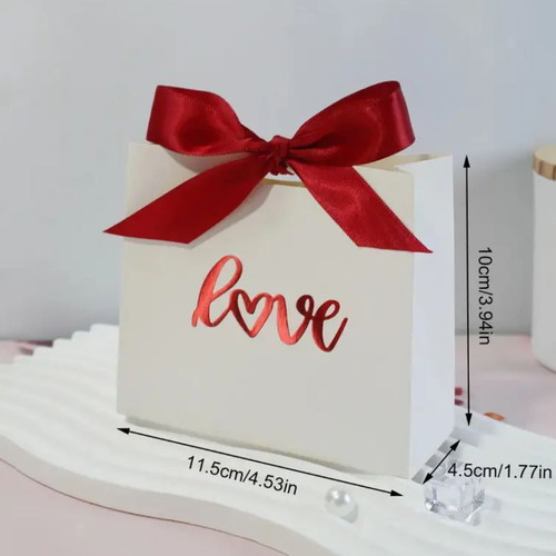 Love Gift Box-Pouch New With Red Ribbon