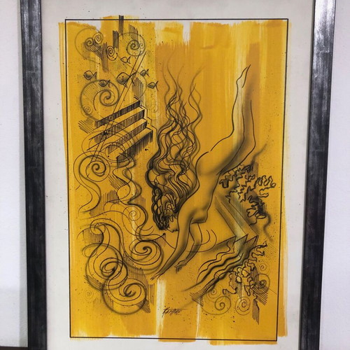 Painting by artist Karpi like new, size 50x70 cm