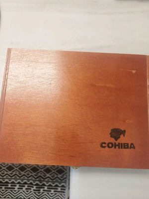 Cohiba wooden cigar box used, authentic