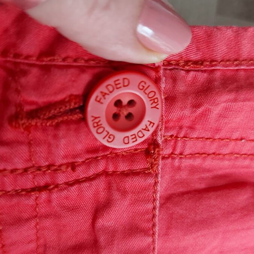 Faded Glory Vintage Summer Skirt like new, L XL, peach orange