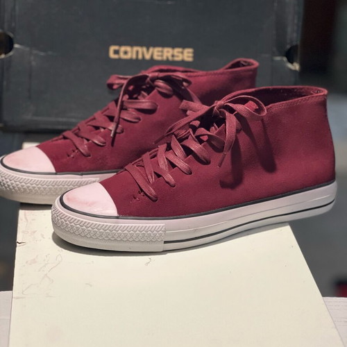 Converse All Star Mid burgundy new, suede leather