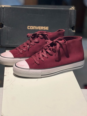 Converse All Star Mid burgundy new, suede leather