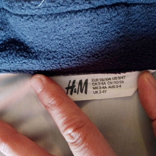 H&M Waterproof Kids Jacket Like New EUR 98-104 Green Black
