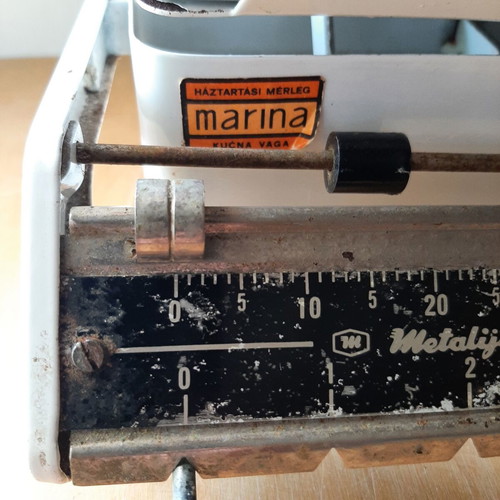 Vintage metal scale from 70s-80s like new, measuring tool
