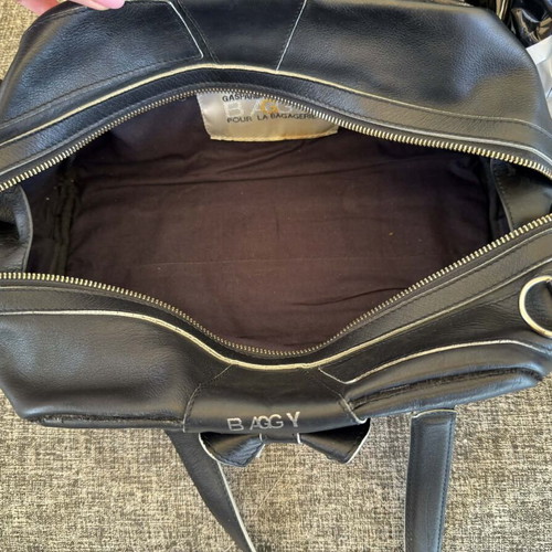 Gaspard Yurkievich leather handbag used, black