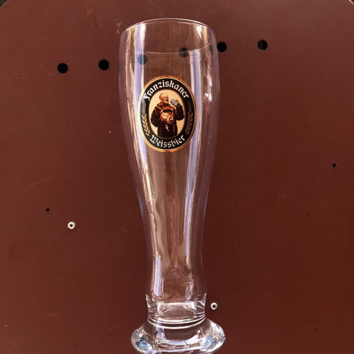 Franzishaner Weissbier Beer Glass 500ml new, collectible