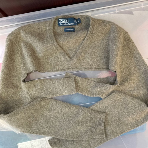 Ralph Lauren cashmere fabric used