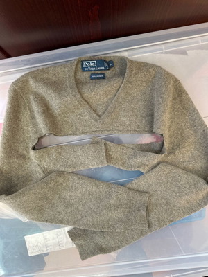 Ralph Lauren cashmere fabric used
