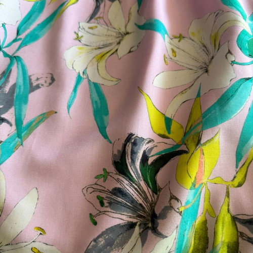 Sisley printed midi dress with floral pattern