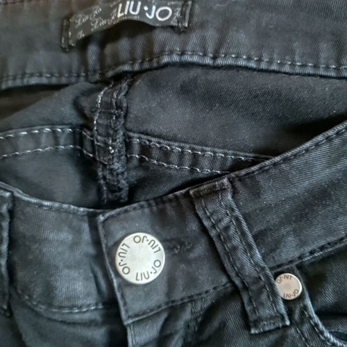 Liu Jo black cotton skinny jeans size S like new