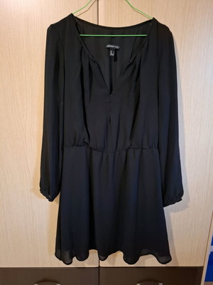 Mango Women's Dress Large Black like new