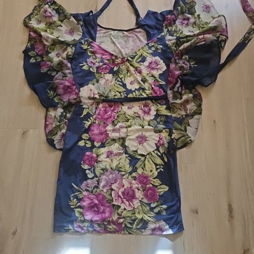 Dress like new, colorful with light fabric