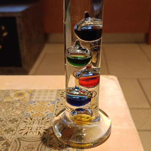 Galileo Thermometer glass office decoration