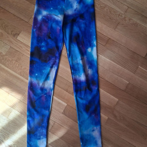 PCP galaxy tights, blue and purple, XS