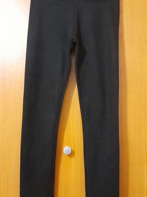 Luna&Miele leggings thick black velour elastic new