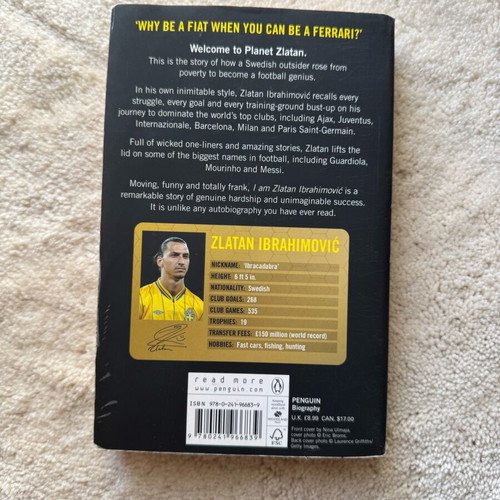 I Am Zlatan Ibrahimovic used, autobiography