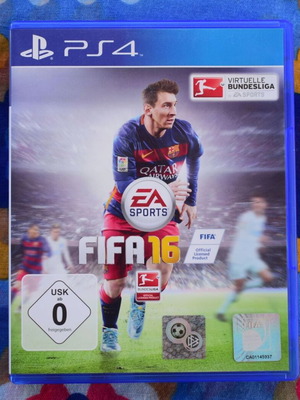 FIFA 16 PS4 game like new, football sports simulation