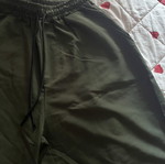 Men's green bermuda shorts, size S