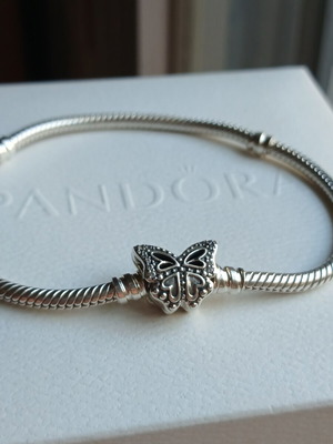 Βραχιόλι Pandora ασ. 925 με κυβ. ζιρκόνια πεταλούδα καινούργιο