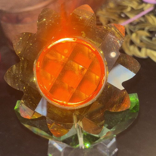 Swarovski Vintage Sunflower Crystal Figurine like new, large size 21 cm