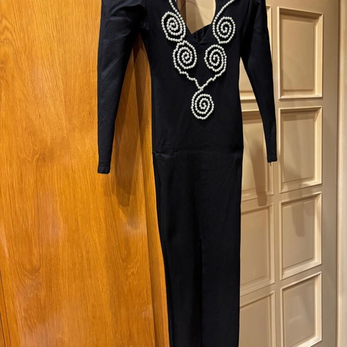 Vintage dress like new, elastic, black