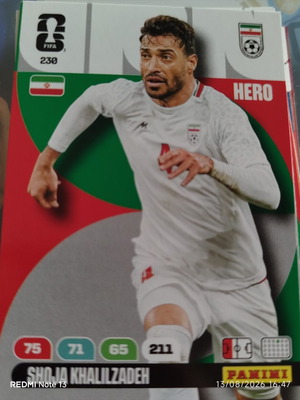 Panini Adrenalyn XL FIFA Παγκόσμιο Κύπελλο 2026 αυτοκόλλητο 230