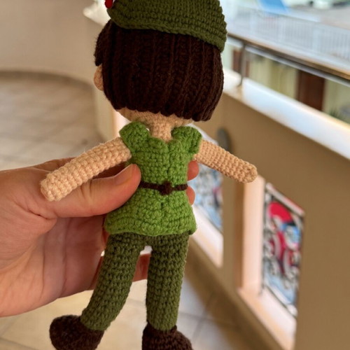 Peter Pan and Tinkerbell Amigurumi Crochet Dolls new