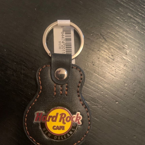 Hard Rock Cafe New Orleans leather keychain new