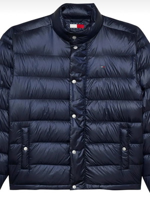 Μπουφάν Tommy Hilfiger TJM ελαφρύ πουπουλένιο, καινούργιο, μέγεθος L, μπλε