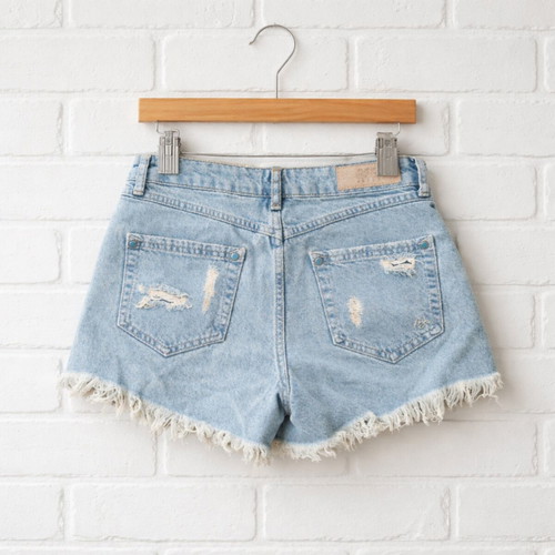 BSB Blue Denim Shorts Like New, Size 26, Cotton