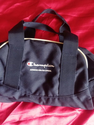 Пътна чанта Champion като нова, синя 40x20x21см