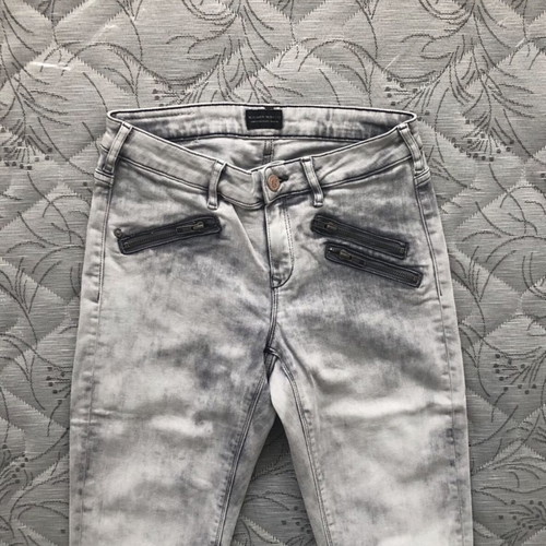 Maison Scotch La Parisienne Super Skinny Zip Jeans used, size 27, gray