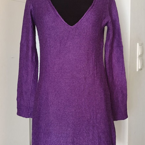Scandalo knitted dress like new, purple, S/M