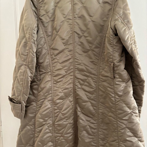 Artisti Italiani women's quilted coat like new, beige gold