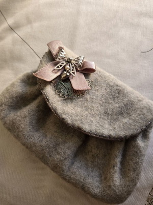 Accessorize wallet vintage, like new, gray multicolor