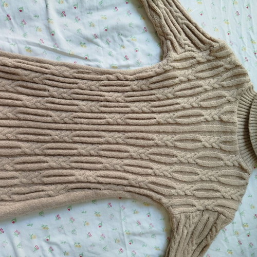 Wool dress Shein used, beige, size S