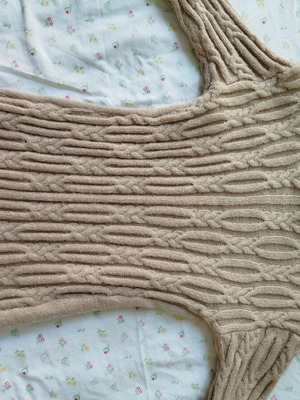Wool dress Shein used, beige, size S