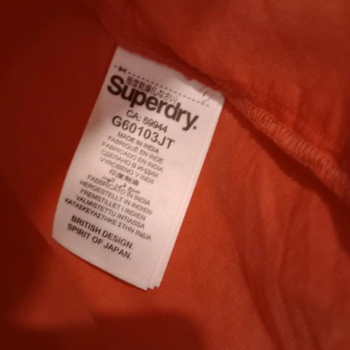 Superdry watermelon blouse used, off-shoulder with bows