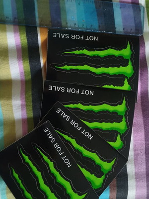 Monster Energy Stickers new, 11×8 cm