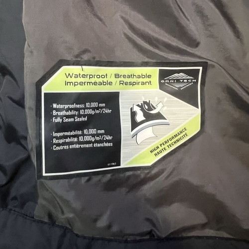 Columbia Titanium Hooded Windbreaker Jacket men's XL used, black