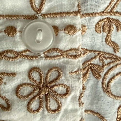 Vintage cotton women shirt like new, size L-XL, white