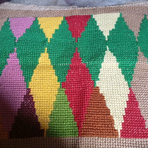 Embroidery for pillow new, vintage pillowcase